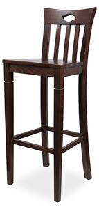 IBA Dřevěná barová židle Normandie Varianta: Černá
