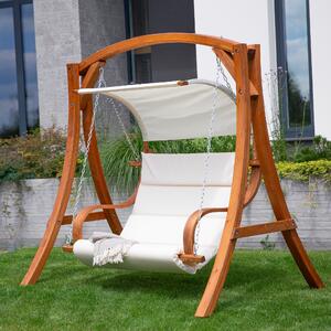 Krémová zahradní houpačka Larice PATIO 47524