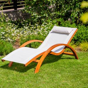 Krémové zahradní lehátko Larice PATIO 47523
