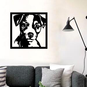 Dřevo života | Dřevěná dekorace psa Jack Russell teriér | Rozměry (cm): 30x30 | Barva: Javor