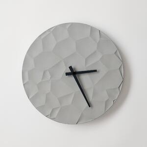 ODLITO.CZ Měsíční kráter – betonové hodiny – nature – 30 cm Barva ručiček: Grafitové