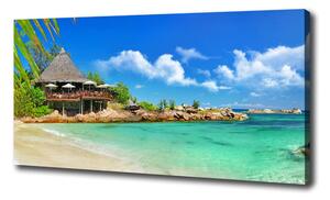 Foto obraz na plátně do obýváku Seychely pláž oc-53907878