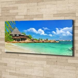 Foto obraz na plátně do obýváku Seychely pláž oc-53907878