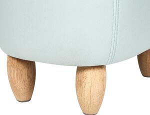 Sametová zvířecí stolička světle modrá HIPPO
