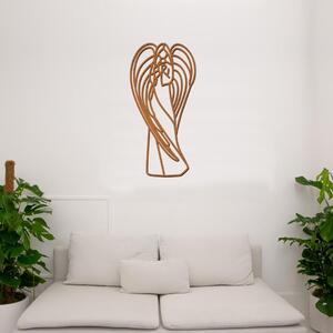 Dřevo života | Dřevěný obraz Anděla | Rozměry (cm): 10x20 | Barva: Bílá