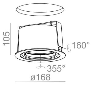 Aquaform designová vestavná svítidla Ring 111