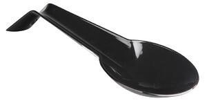 Odkládací lžíce na vařečky, bílá, černá, 11 cm Barva: Černá