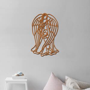 Dřevo života | Dřevěná dekorace na zeď Andělské objetí | Rozměry (cm): 26x40 | Barva: Šedá