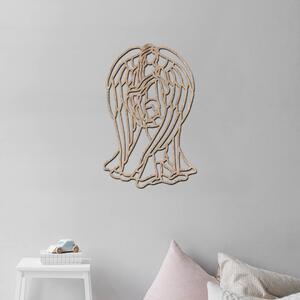 Dřevo života | Dřevěná dekorace na zeď Andělské objetí | Rozměry (cm): 26x40 | Barva: Javor