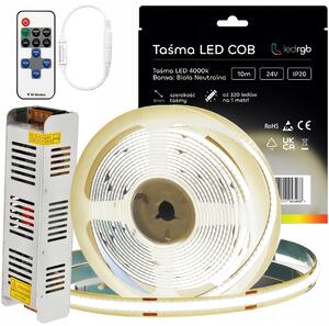 LED pásek ledrgb 10 m 100 W neutrální bílá 24V DC 8 mm napájecí zdroj s dálkovým ovládáním