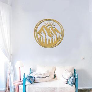 Dřevo života | Dřevěná dekorace na zeď VÝCHOD SLUNCE | Barva: Třešeň | Rozměry Ø: 40