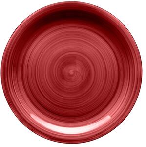 Jídelní plochý talíř, 27 cm, Bel Tempo Barva: Červená