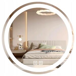 Zrcadlo na stěnu Save Home kulaté 80 cm LED dotykové s funkcí proti zamlžování