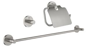Grohe Essentials - Sada doplňků do koupelny 3 v 1, supersteel 40775DC1