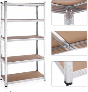 Kovový regál Medas Professional 5 polic 180x90x40 cm, nosnost 175 kg