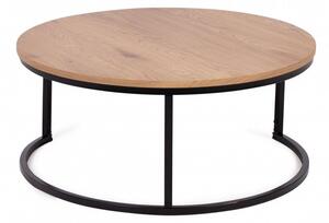 Hector Konferenční stolek Lula 80 cm hnědočerný