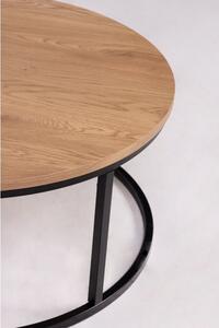 Hector Konferenční stolek Lula 80 cm hnědočerný
