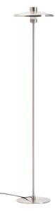 Kave Home Stříbrná kovová stojací lampa Nuvira 130 cm