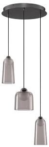 -25 % Dny MOMENTI– Nova Luce Kouřově šedé závěsné LED světlo Dione 35 cm