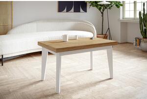 Konferenční stolek Skandinavská 100x60 cm Dub lefkas Bílá