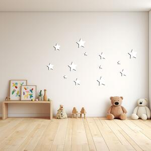 Dřevo života | Sada 12 samolepicích hvězd na zeď | Rozměry (cm): 4-8 | Barva: Třešeň