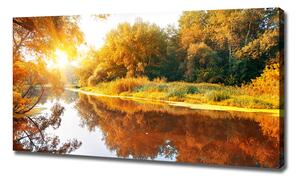 Foto obraz na plátně do obýváku Řeka na podzim oc-55244592