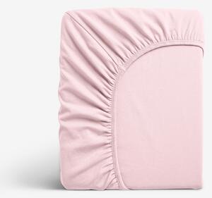 Goldea jersey elastické prostěradlo - pastelově růžové 120 x 200 cm