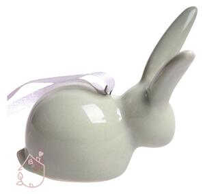 Velikonoční zajíček zelený porcelánový
