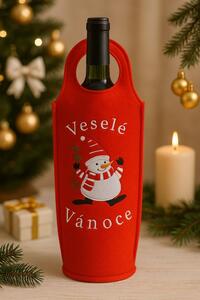 Taška na láhev filcová Veselé Vánoce 8647607