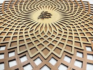 Dřevo života | Dvouvrstvá mandala na zeď UNIVERSUM | Barva: Buk | Rozměry Ø: 40