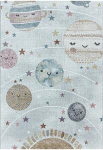 Dětský kusový koberec Funny 2105 white - 140 x 200 cm
