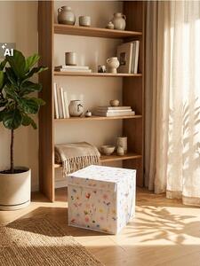 Sinsay - Skládací úložný box s květinovým vzorem - vícebarevná
