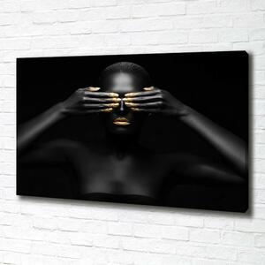 Foto obraz na plátně Žena v černém oc-56248065
