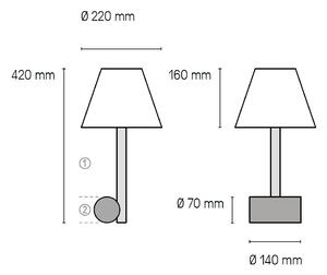 CVL Luminaires designové stolní lampy Calee Table XS