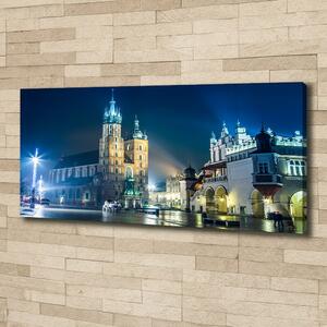 Moderní obraz canvas na rámu Krakov noc oc-56831462