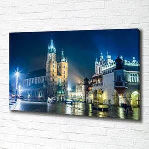 Moderní obraz canvas na rámu Krakov noc oc-56831462