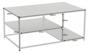 Konferenční stolek DURA STEEL II 100 CM černý kov Nábytek | Obývací pokoj | Konferenční stolky | Všechny konferenční stolky