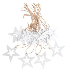Dřevěné vánoční ozdoby v sadě 18 ks 5 cm Stars – Dakls