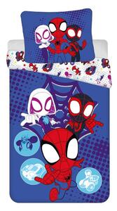 Modré bavlněné dětské povlečení na jednolůžko 140x200 cm Spidey – Jerry Fabrics