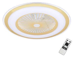 Stropní LED svítidlo Zephyr, 1x LED 48w, 3000-6000k, g, s ventilátorem a ovladačem