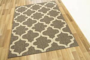 Protiskluzový koberec Scandigel 132/W71E Marocký jetel hnědý / béžový