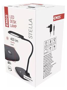 Matně černá LED stmívatelná stolní lampa (výška 55 cm) Stella – EMOS