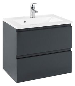 SKŘÍŇKA S UMYVADLEM, barvy grafitu, šedá, 60/56/47 cm Held - Koupelnové série, Online Only