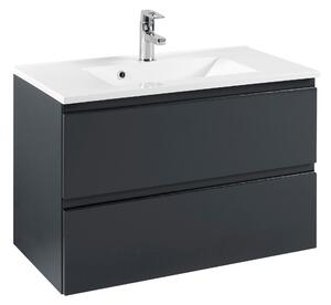 SKŘÍŇKA S UMYVADLEM, barvy grafitu, barvy grafitu, 80/56/47 cm Held - Koupelnové série, Online Only
