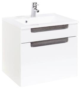 SKŘÍŇKA S UMYVADLEM, bílá, barvy stříbrného dubu, bílá, 60/54/47 cm Held - Koupelnové série, Online Only