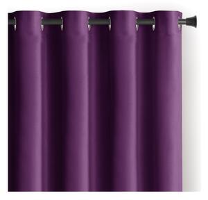 Fialový sametový dimout závěs 140x270 cm Eyelets – Restilo