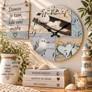 Nástěnné hodiny relax – MDF, Ø 34 cm 2000069