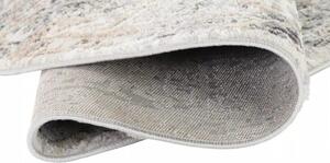 Makro Abra Kulatý koberec VALLEY D147A Klasický světle šedý krémový Rozměr: průměr 80 cm
