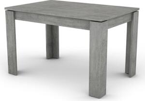 Jídelní stůl Inter 120x80 cm, šedý beton