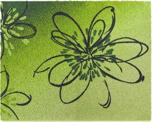 GRUND LUSIA - Koupelnová předložka zelená Rozměr: 50x60 cm